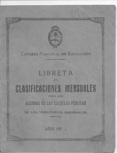 libreta de calificaciones 1927 -1 001