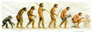 Fig. N° 1: la transformación del hombre. ¿Evolución?